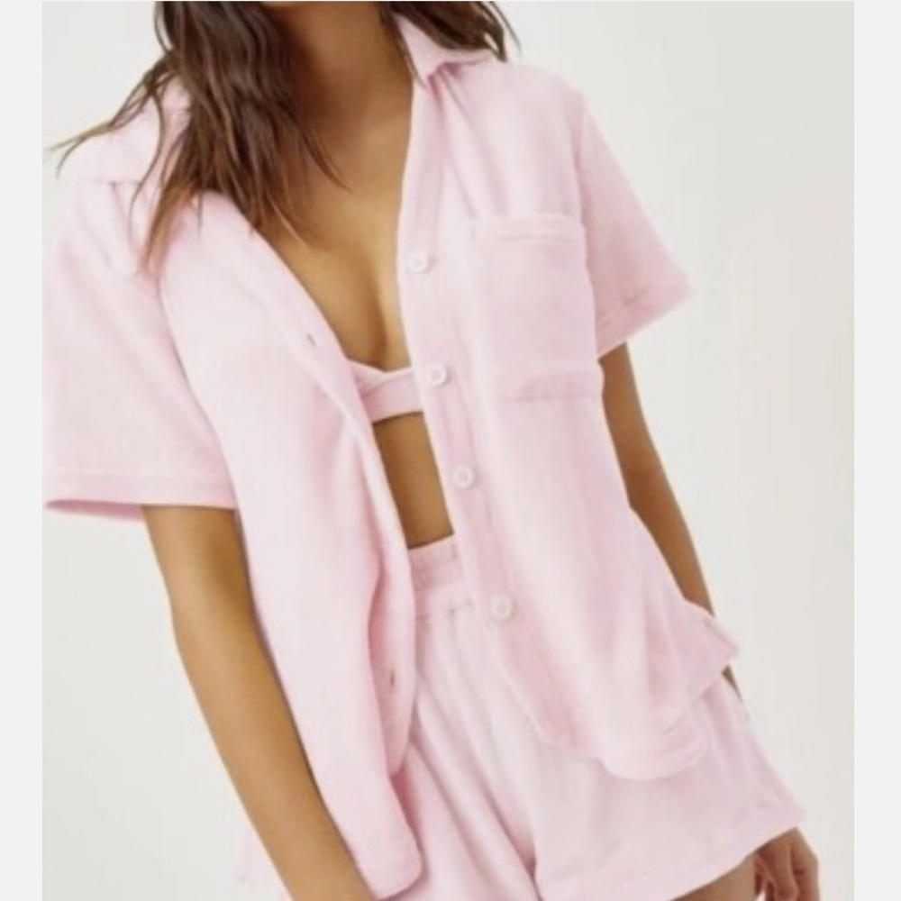 The Frankie Shop High Waist Pink Shorts